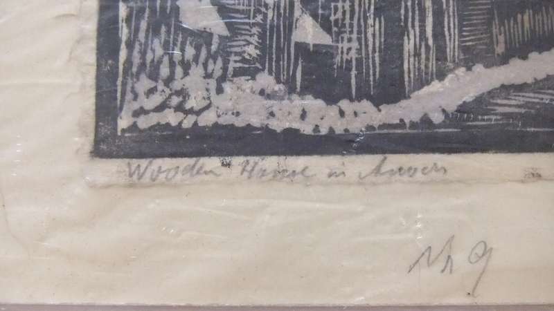 An original hand made print by international artist Hedwig Brecher Eibuschitz