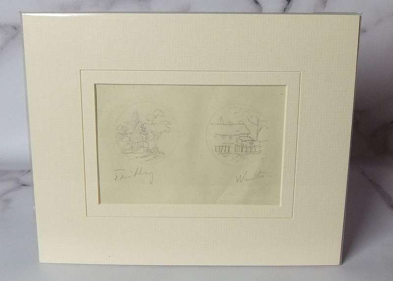 An original pencil sketch by international artist Hedwig Brecher Eibuschitz