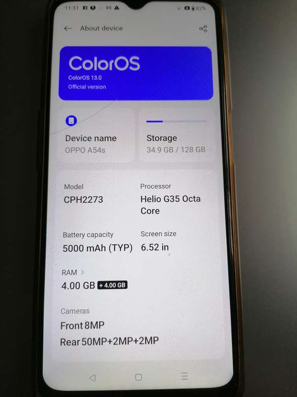 OPPO A54s