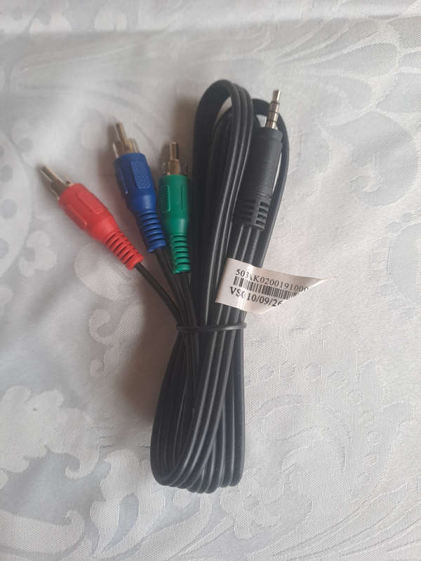 3.5mm Jack to Male RCA RGB Component Video Adapter Cable
