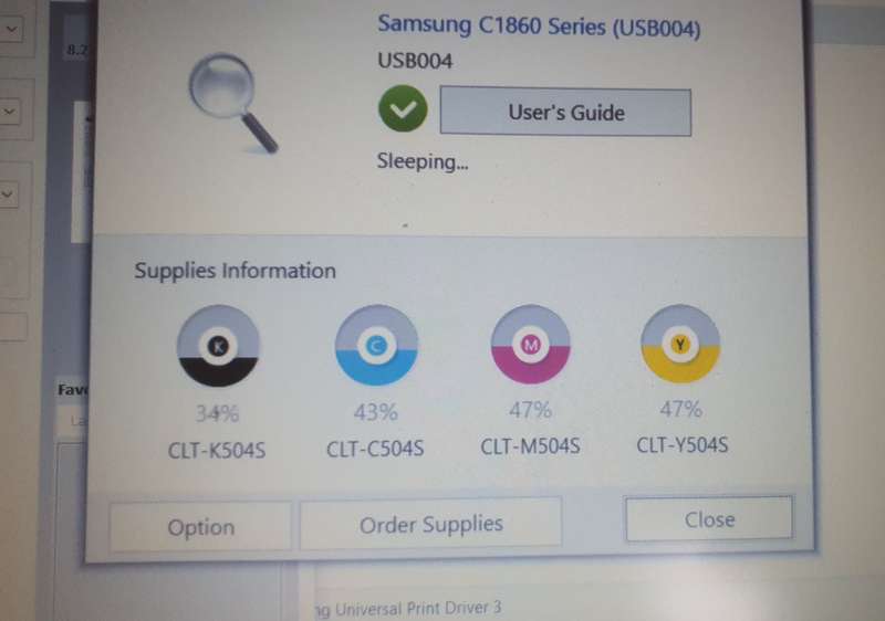Samsung Xpress SL-C1860FW Color Laser Multifunction Printer