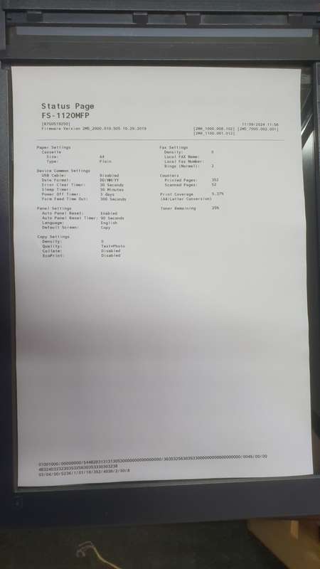 Kyocera ECOSYS FS-1120MFP LAASER PRINTER EXCELLENT CONDITION