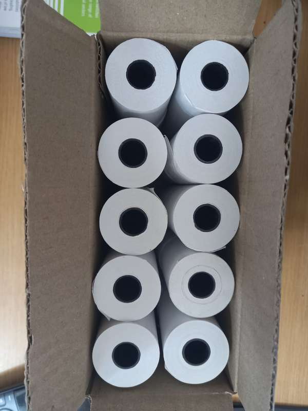Thermal Paper Rolls POS Paper Receipt Rolls 20pcs for  Credit Card Cash Register 55mm