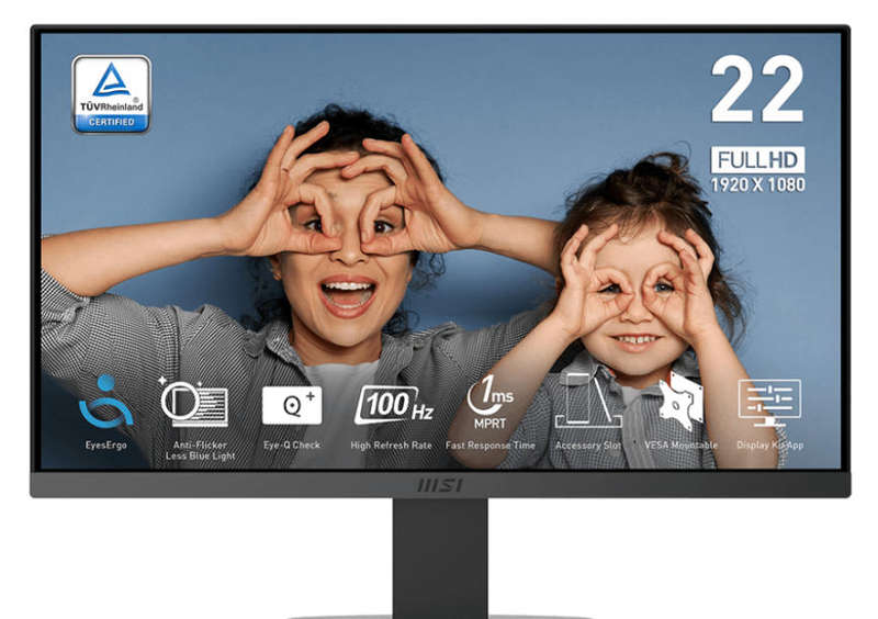 MSI PRO MP223 E2 21.5" Full HD 100hz, GAMING MONITOR