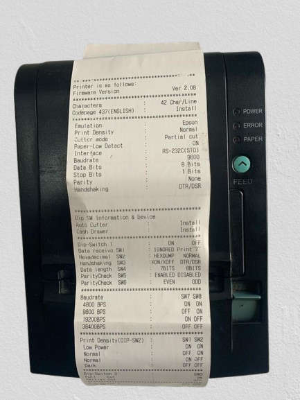 POS POSFLEX  TOUCH SCREEN , RECEIPT PRINTER & BARCODE SCANNER