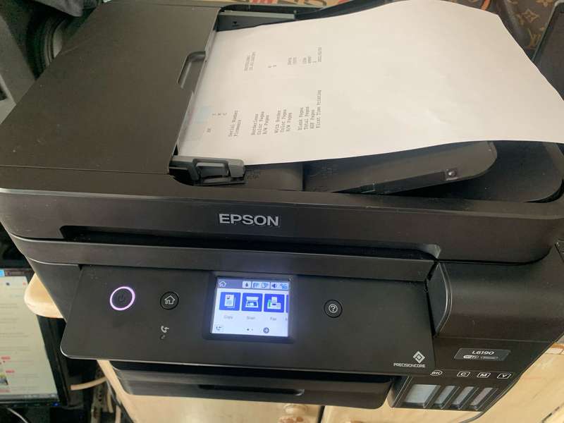 Epson Ecotank ITS L6190 4-in-1 Wi-Fi Printer ,good condition,please read!!!!
