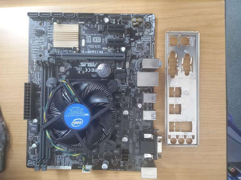 ASUS H110M-K MOTHERBOARD +CORE I3 7TH GEN CPU ,, NOT BOOTING UP, still good condition