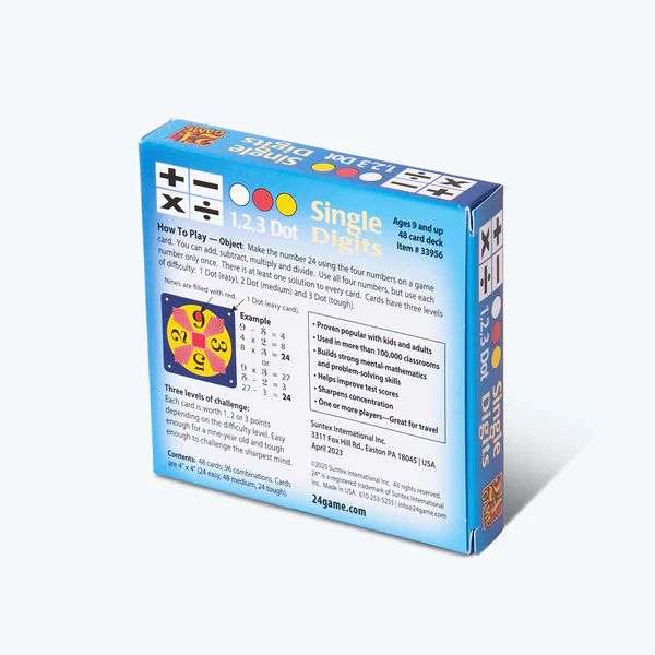 24®Game(Maths 24), Single Digits 48card pack