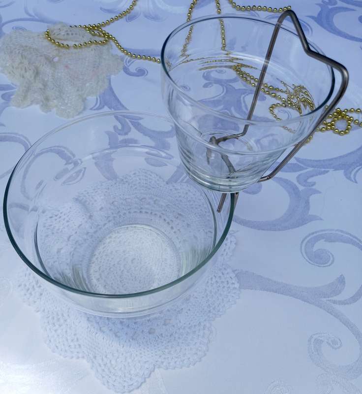 Vintage party pots Libbey glass