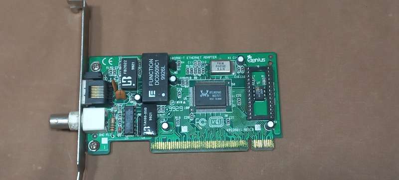 PCI Ethernet 10Mb Coax Card