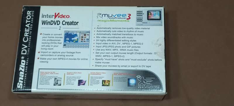 Snazio DV Creator Firewire card and software
