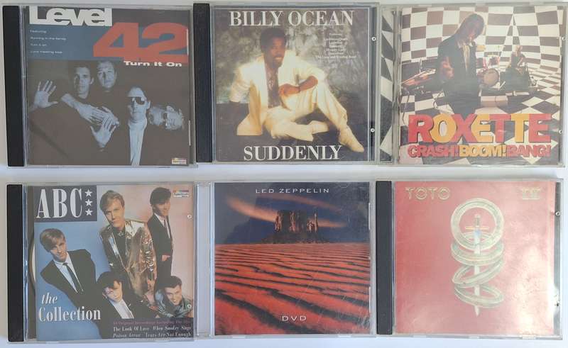 Bruce Springsteen, Roxette, Toto, Shakatak, Bread, Beatles ( 16 cd's )