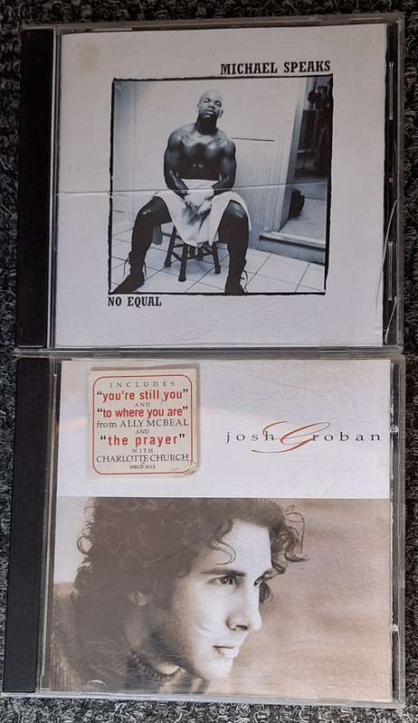 Josh Groban, Michael Speaks, Texas, Nelly Furtado, John Lennon and Pulp Fiction CD's