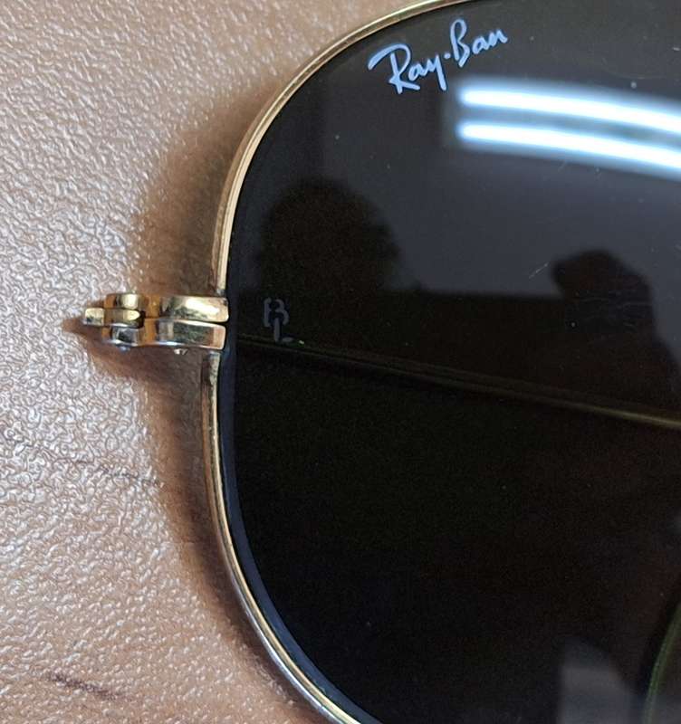 Vintage Ray Ban Aviators Bausch and Lomb B&L Medium 58 with sweatband and Cable temples