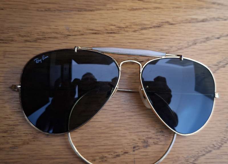 Vintage Ray Ban Aviators Bausch and Lomb B&L Medium 58 with sweatband and Cable temples