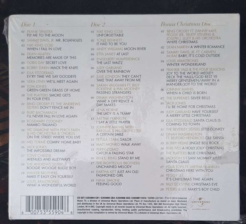 Unforgettable CD set 3 Cd's