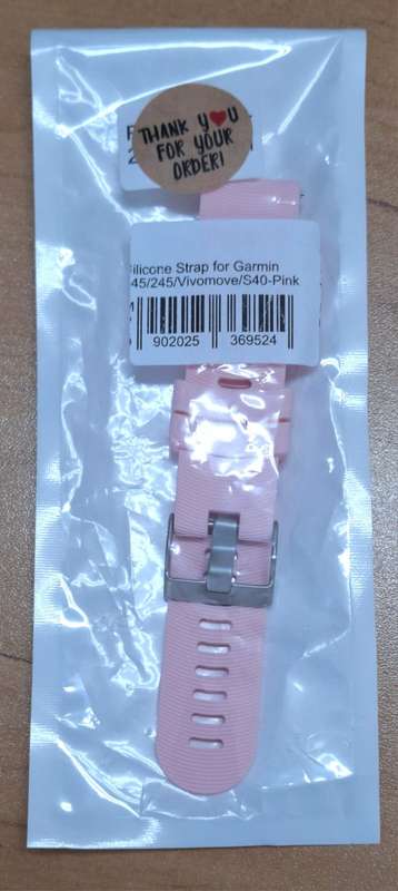 Garmin Vivoactive  20mm. Fenix 6 22mm (clip type Strap)