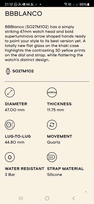 Swatch BBBlanco (SO27M102)