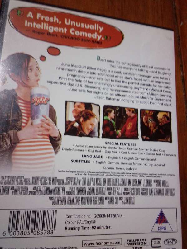 JUNO DVD