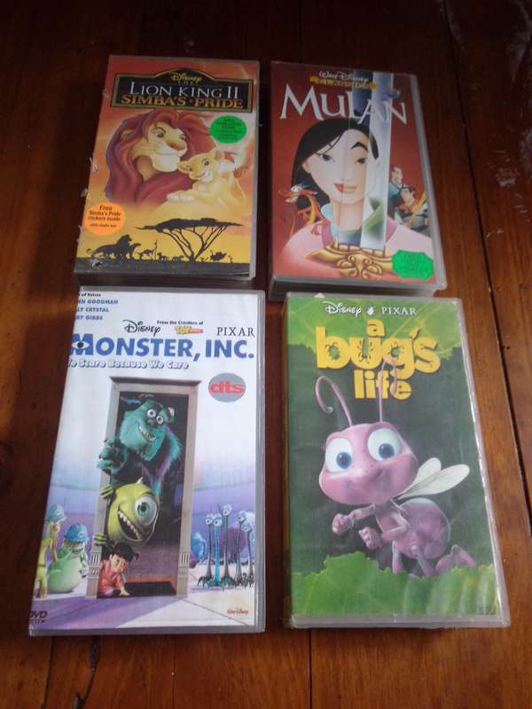 4 x Classic Children's Animated VHS Cassettes