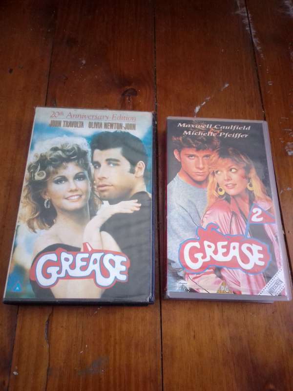 Grease / Grease 2 VHS Cassettes