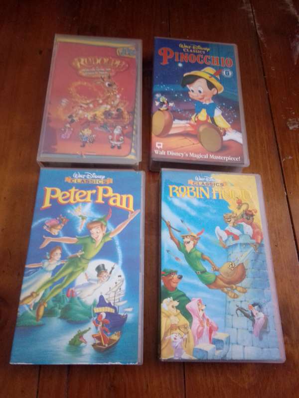 4 x Classic Children's Animated VHS Cassettes