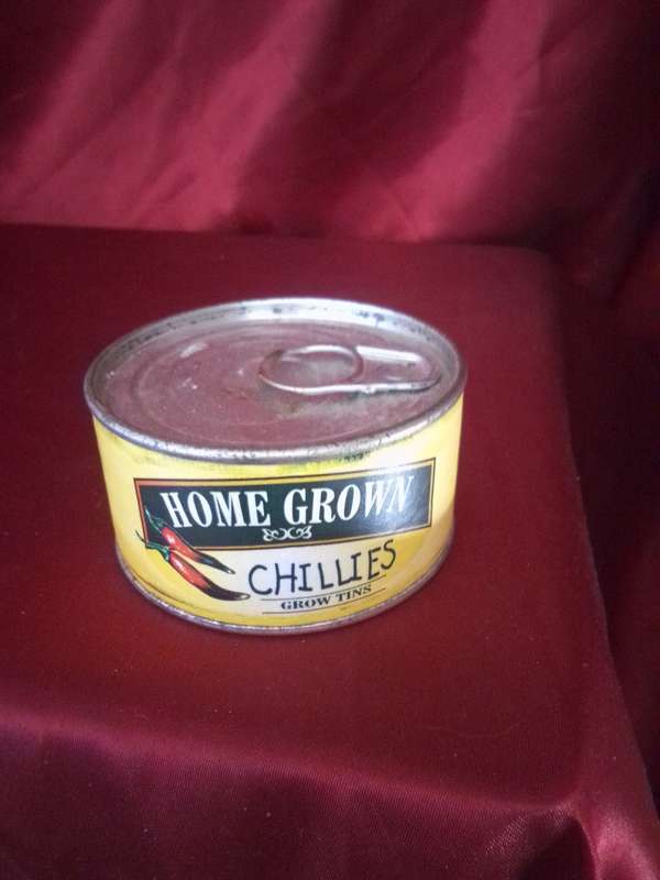 Sealed Chillies Grow Tin