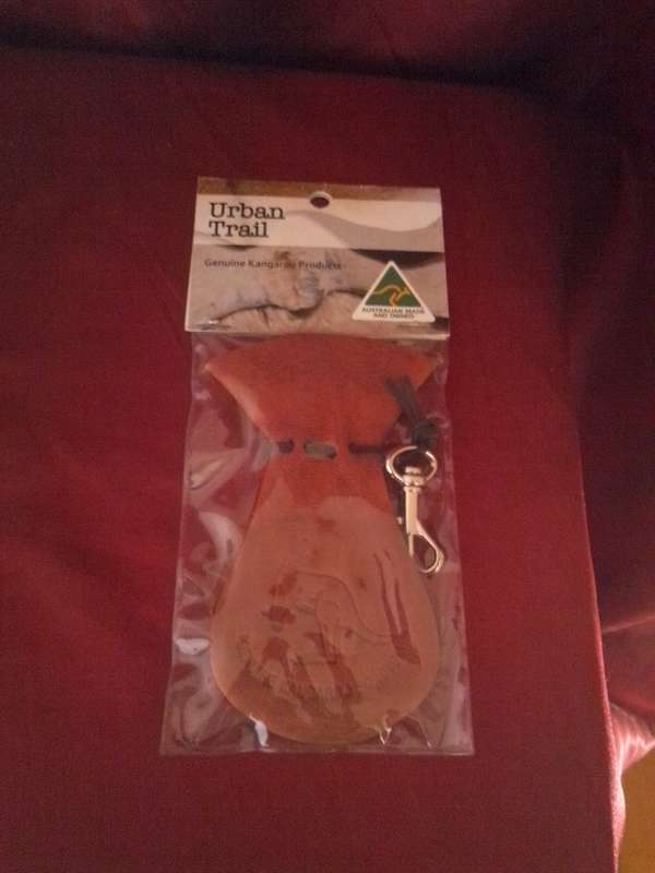 Urban Trail Genuine Kangaroo Scrotum Keychain