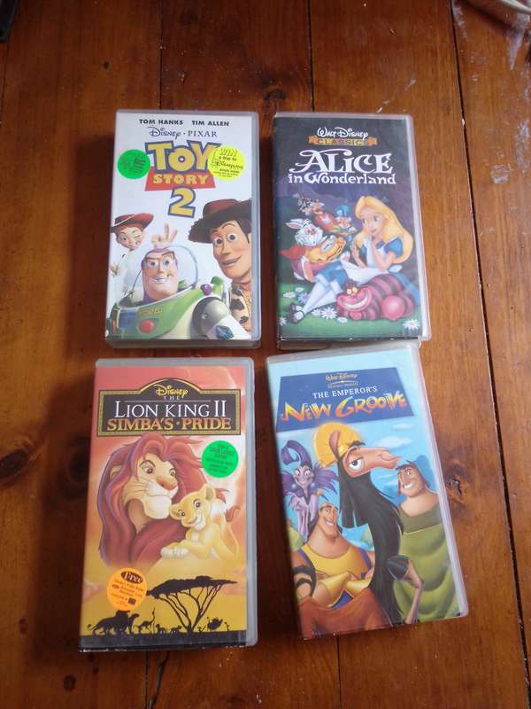 4 x Classic Children's Animated VHS Cassettes