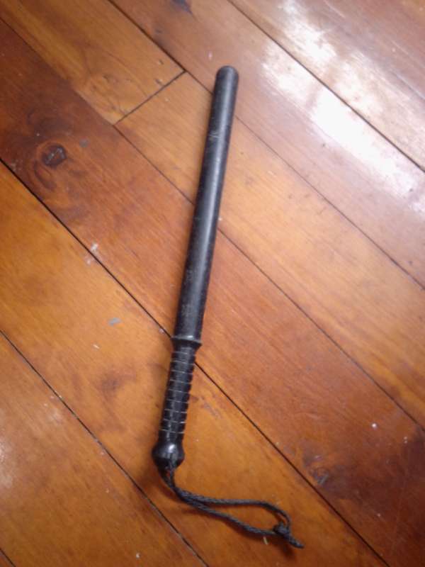 Solid Hard Plastic Well Used Retro Police Batton