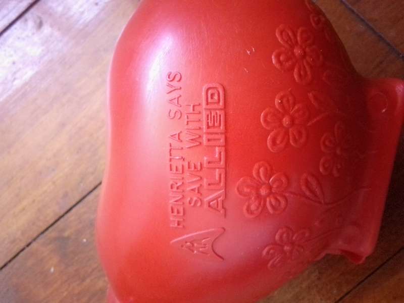 Retro Henrietta Hippo Allied Bank Money Box