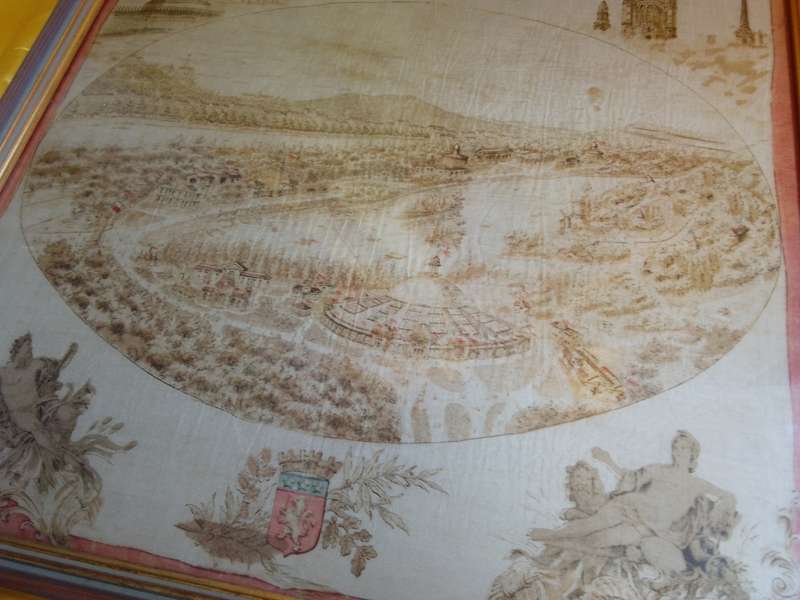 Exceptionally Rare Silk Flag For the Exposition Internationale Lyon France 1894