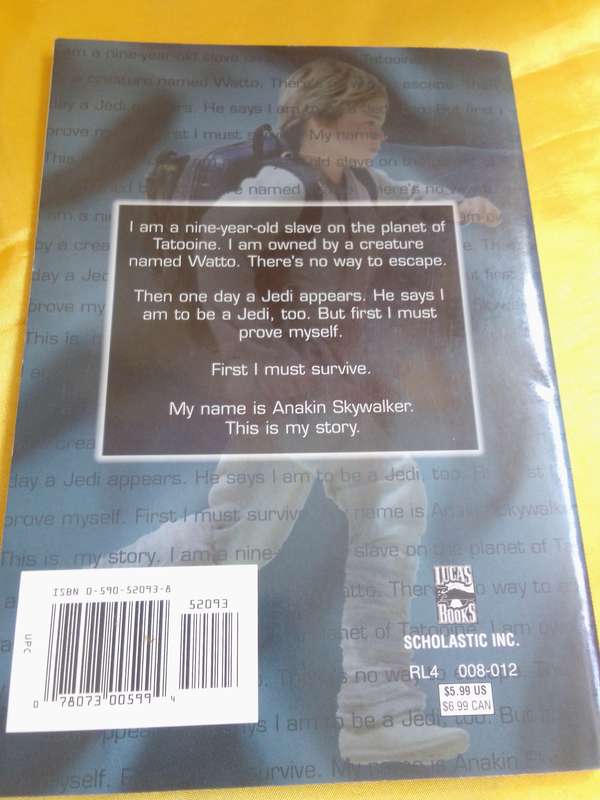 Star Wars Episode I Anakin Skywalker 1999 Softcover