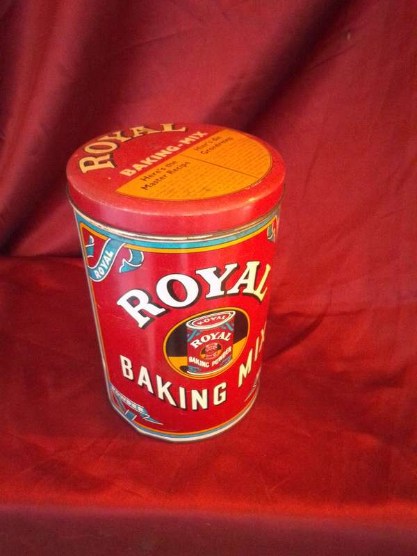 Large Vintage Royal Baking Mix Tin