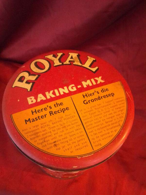 Large Vintage Royal Baking Mix Tin
