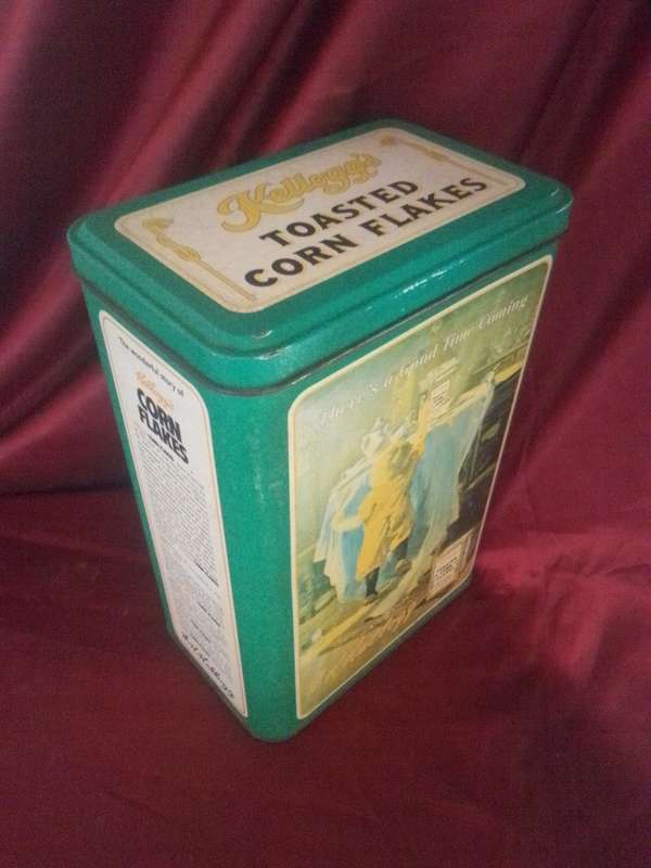 Large 1997 Kellogg's Toasted Corn Flakes Tin