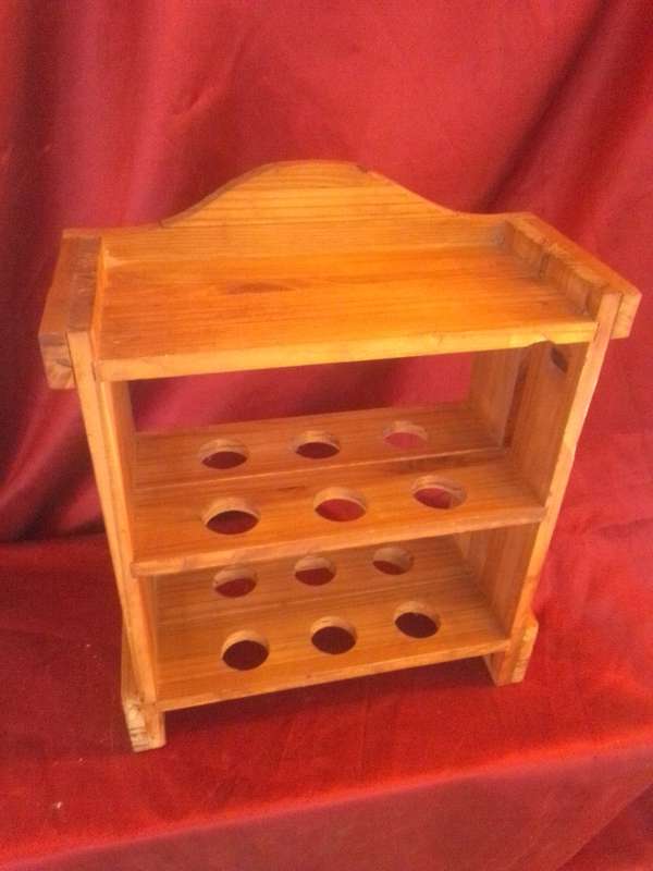 One Dozen Pine Egg Stand