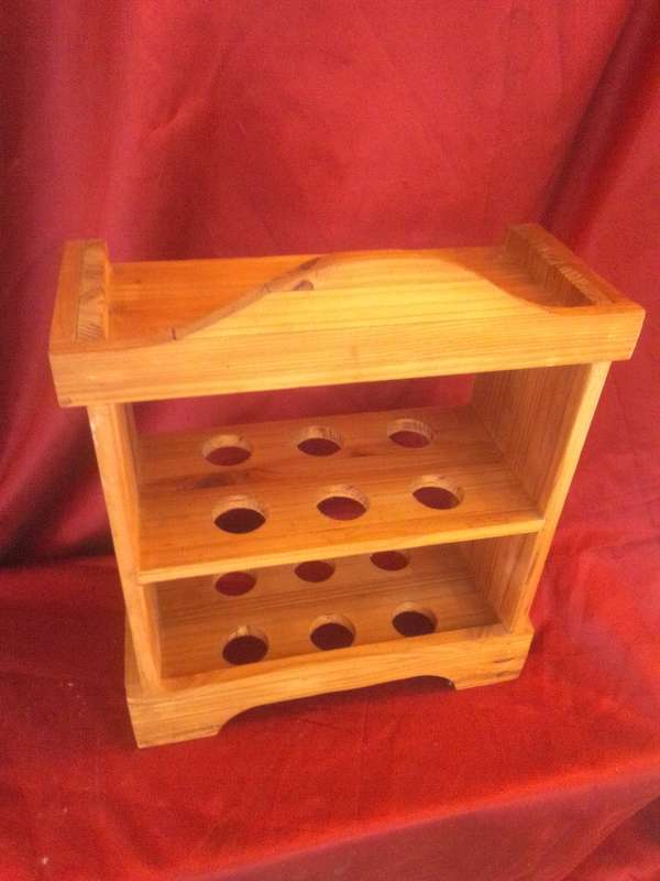 One Dozen Pine Egg Stand