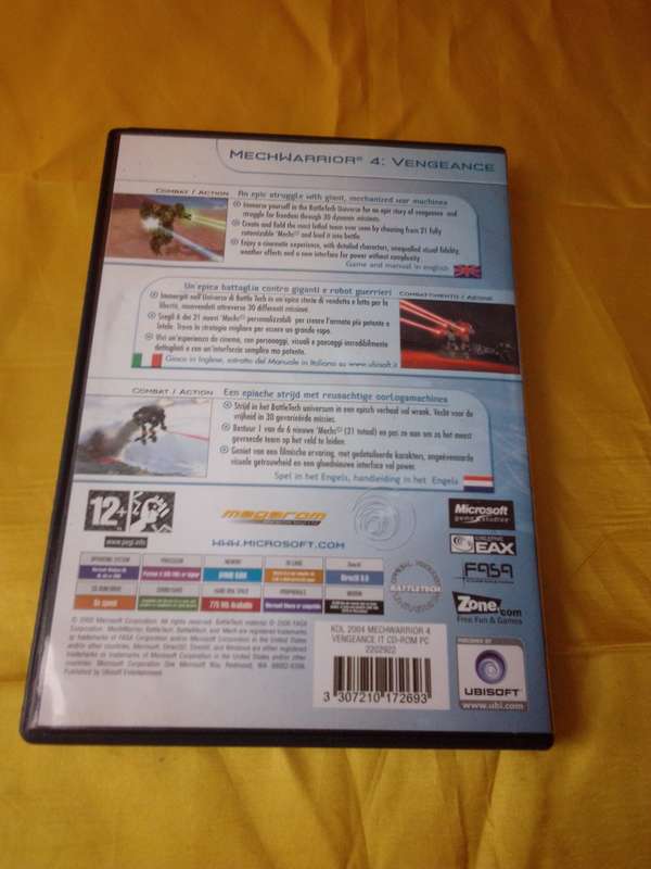 2000 MECHWARRIOR 4 'VENGEANCE' PC