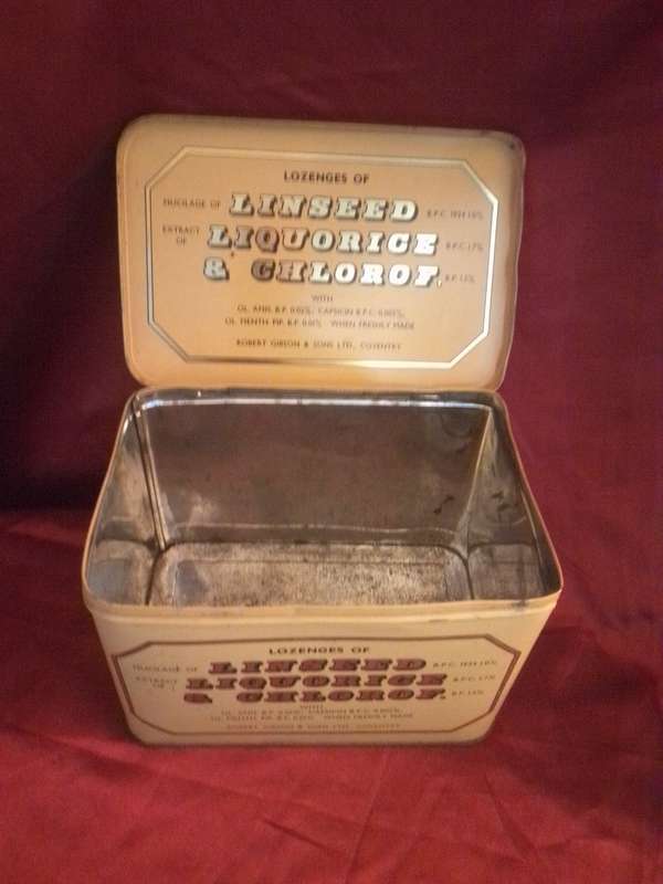 Circa 1934 Robert Gibson & Sons Lozenges Tin