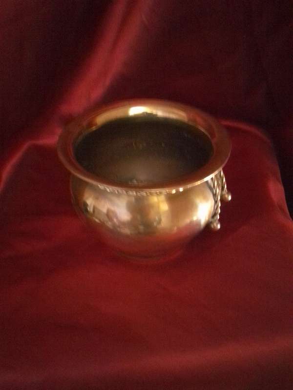 Vintage Brass Planter