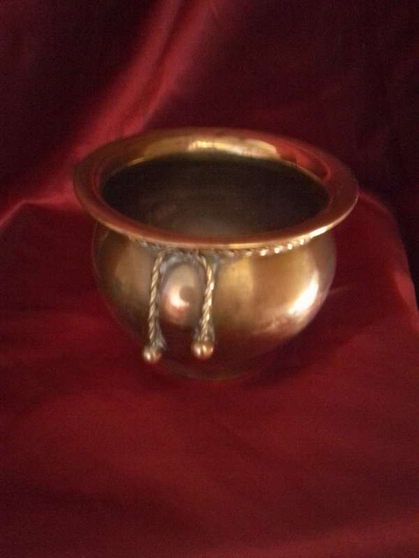 Vintage Brass Planter