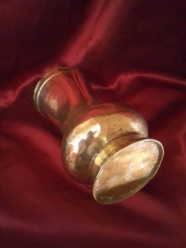 Victorian Hammered Brass Tankard