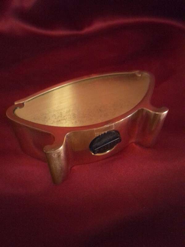 Vintage Brass Ronson Table Lighter marked SPIERS 1970