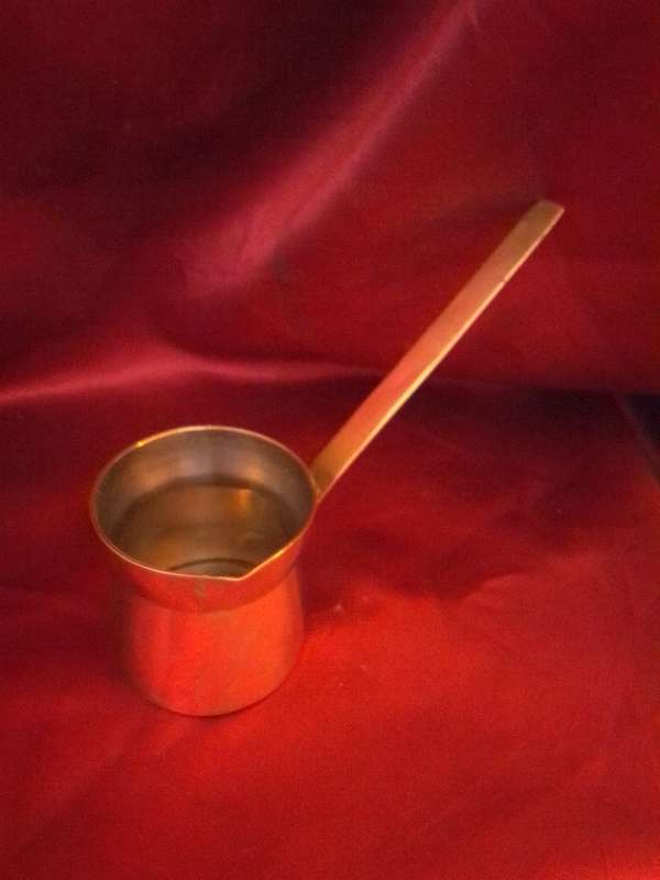 Vintage Brass Measure Beaker
