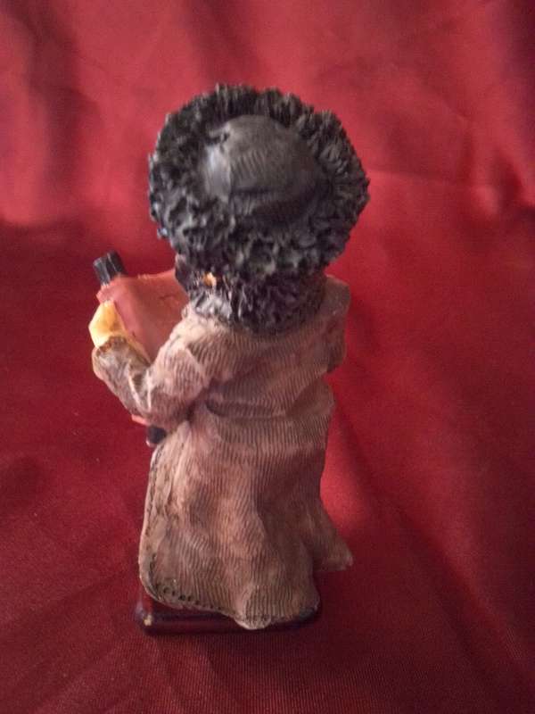 Vintage Handpainted Resin Figure of a Rabbi