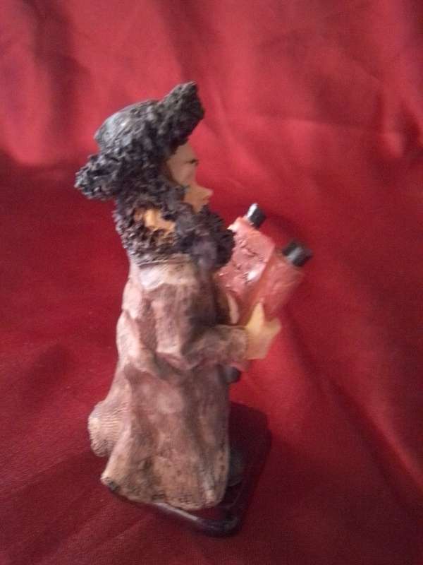 Vintage Handpainted Resin Figure of a Rabbi