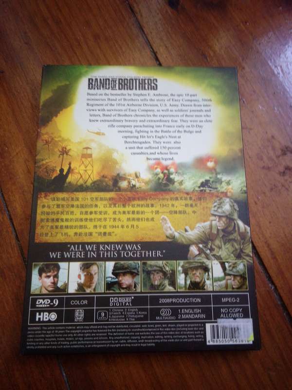 Band of Brothers 3 Disc Import DVD Boxset