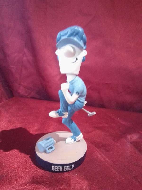 Retro Ceramic Bobble Head Golf Figure