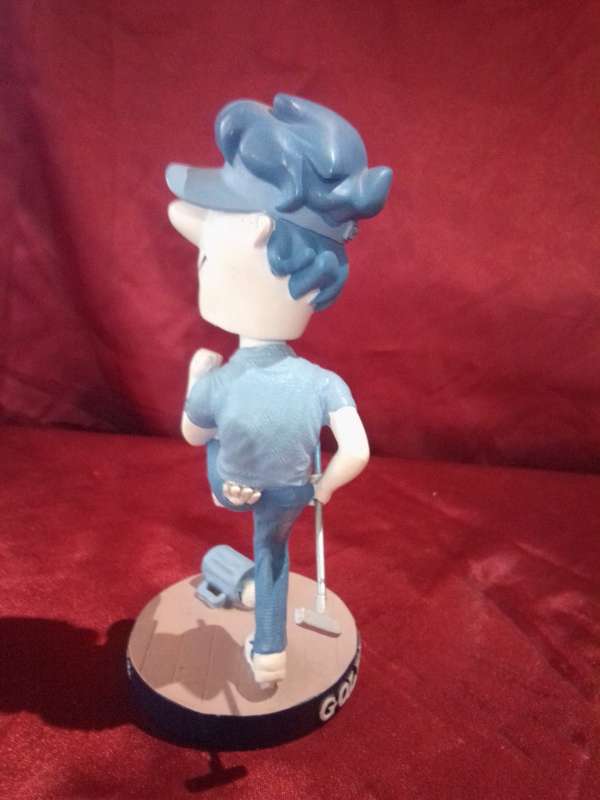 Retro Ceramic Bobble Head Golf Figure